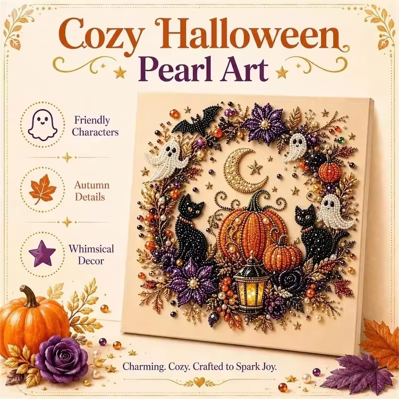 Resin Art For Beginner - @Halloween Yetişkinler İçin İnci Sanatı Seti
