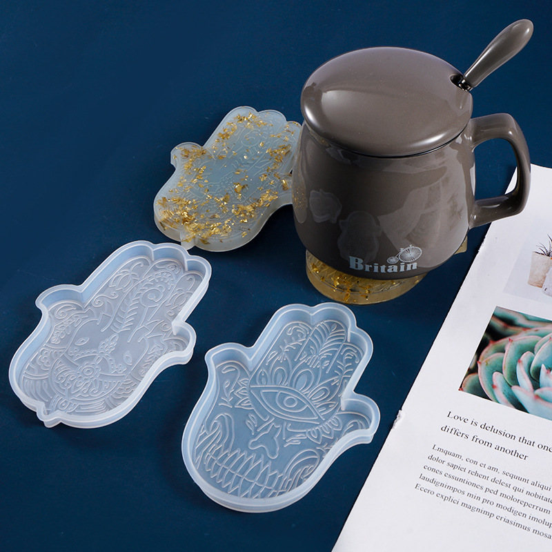 Resin Art Epoxy - 1 adet DIY Coaster el Fatima