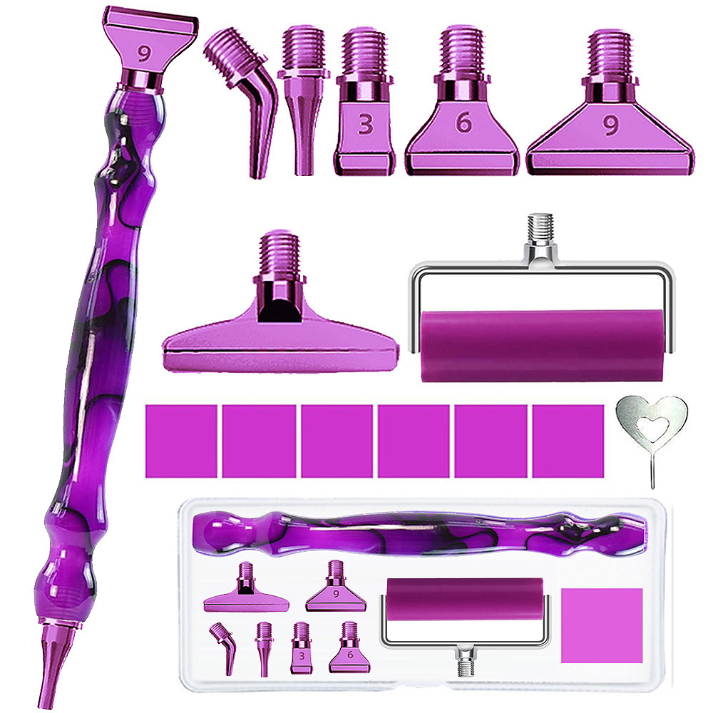 Resin Art Canvas - Elmas boyama kalemi aksesuar alet seti,