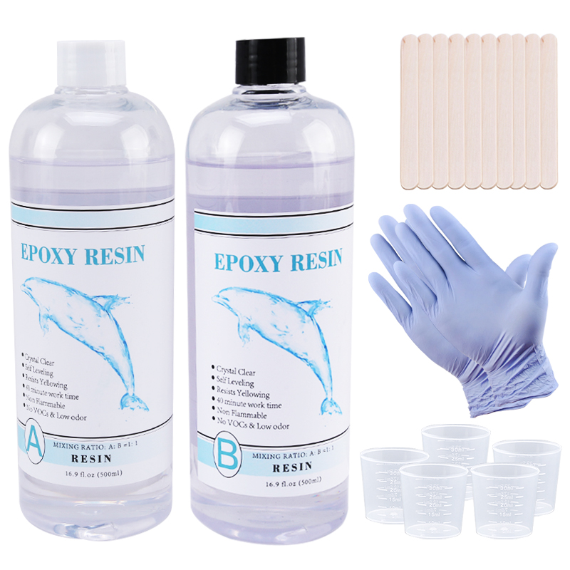 Resin Art Epoxy - 1:1 Şeffaf Epoksi Reçine Kristal Şeffaf
