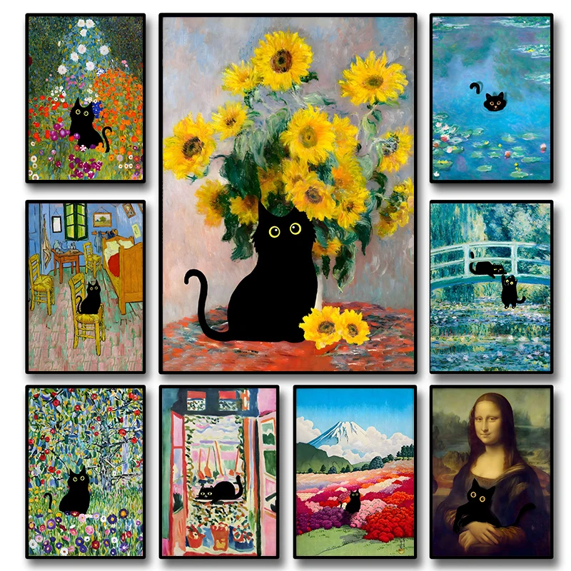 Resin Art World - Komik Siyah Kedi Dünyaca Ünlü Ressam