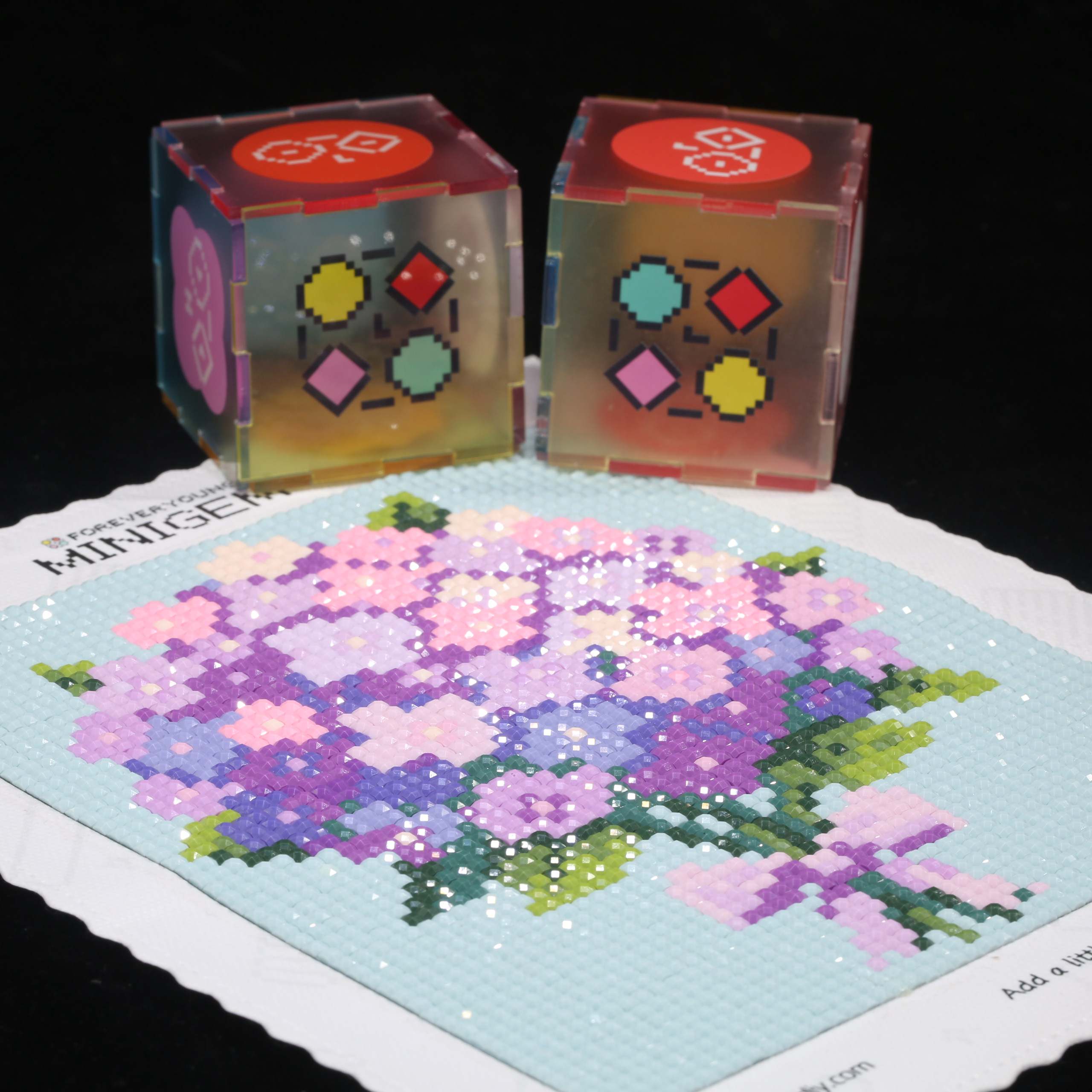 Minigem ®   Mor Ortanca 5D Elm - Resin Art For Beginner incelemesi ve fiyatı