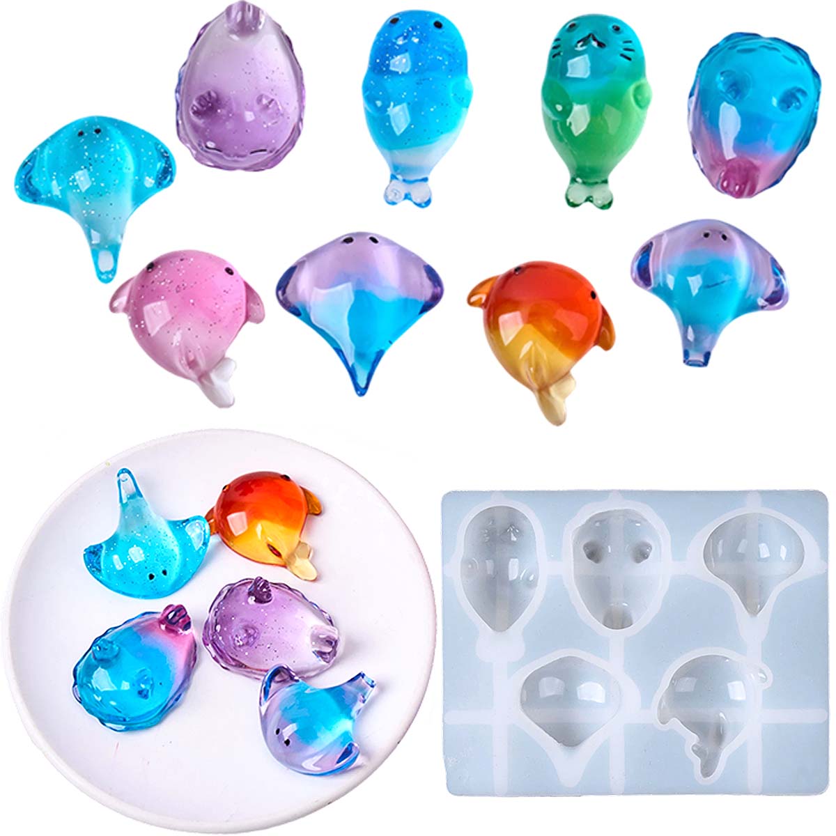 3D Şifalı Kawaii Manta Ray Bal - Resin Art Epoxy incelemesi ve fiyatı
