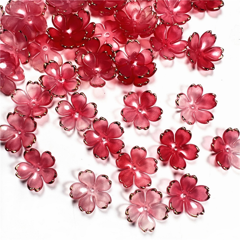 50 adet/lot 19mm Akrilik Kiraz - Resin Art Engagement incelemesi ve fiyatı